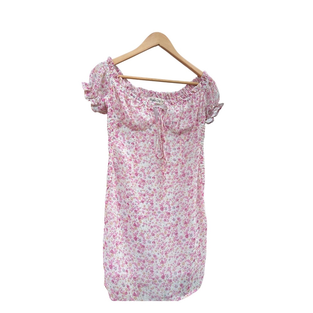 Ruby Sees Women Summer Floral Off Shoulder Dress Size 12